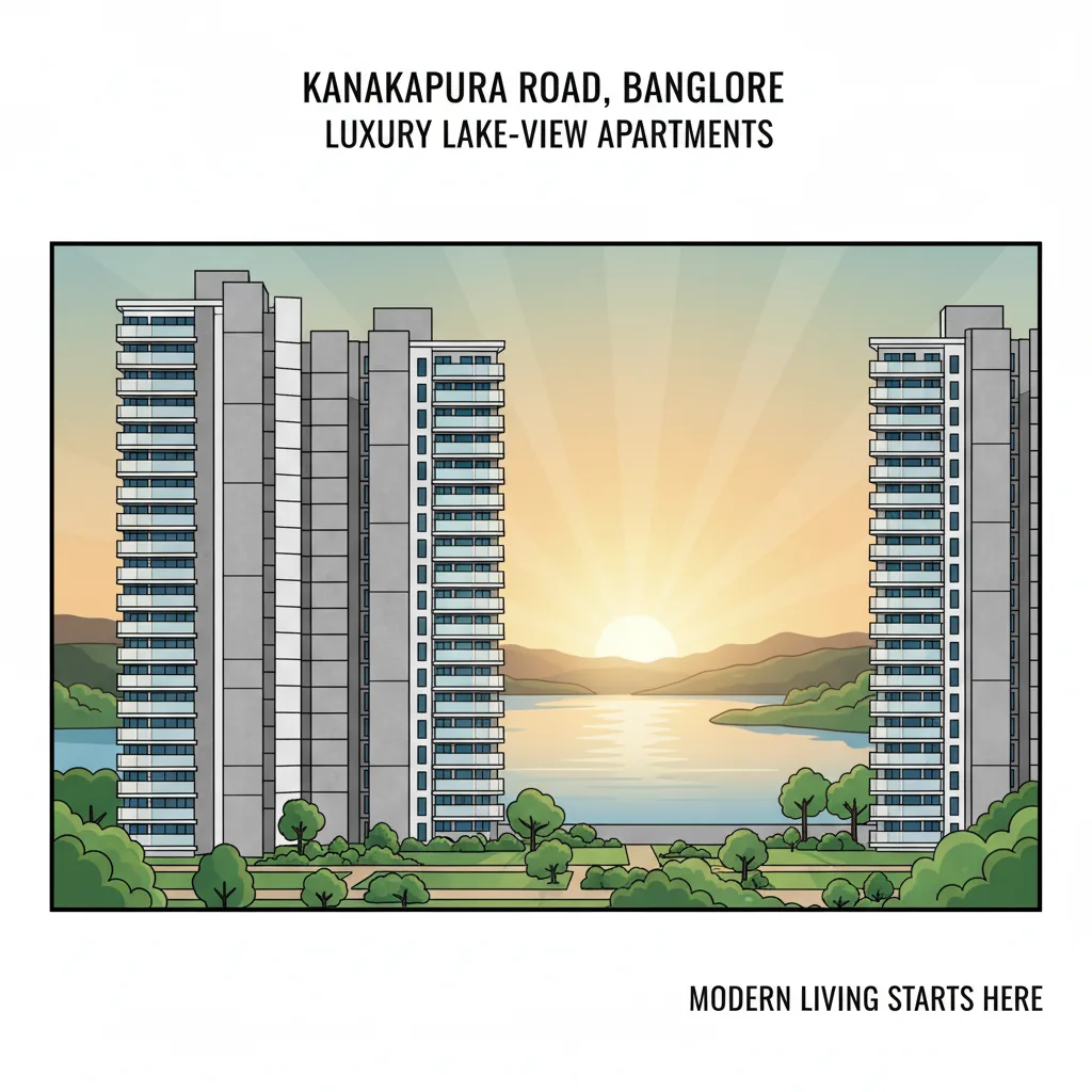Apartments with lake views on Kanakapura Road Apartments with lake views on Kanakapura Road