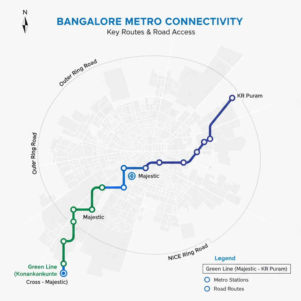 Connectivity to KR Puram from Kanakapura Road Connectivity to KR Puram from Kanakapura Road
