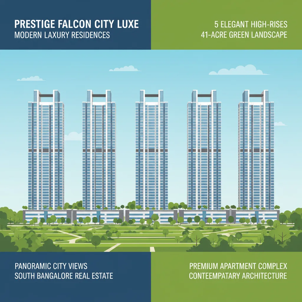 How many towers are available in Prestige Falcon City Luxe? How many towers are available in Prestige Falcon City Luxe?